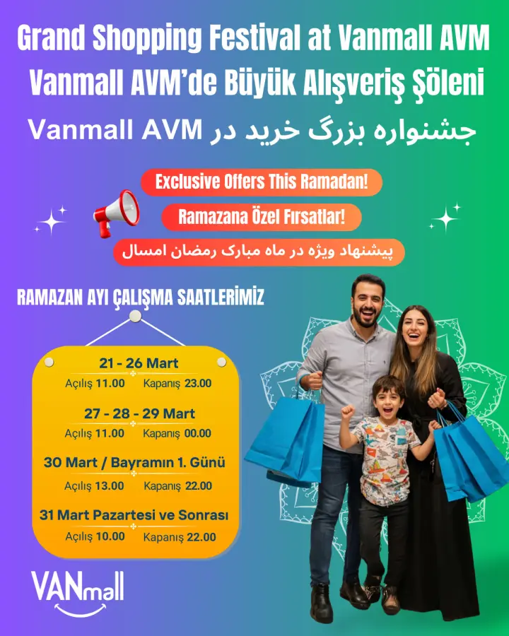 Büyük alışveriş şöleni Vanmall Avm’de