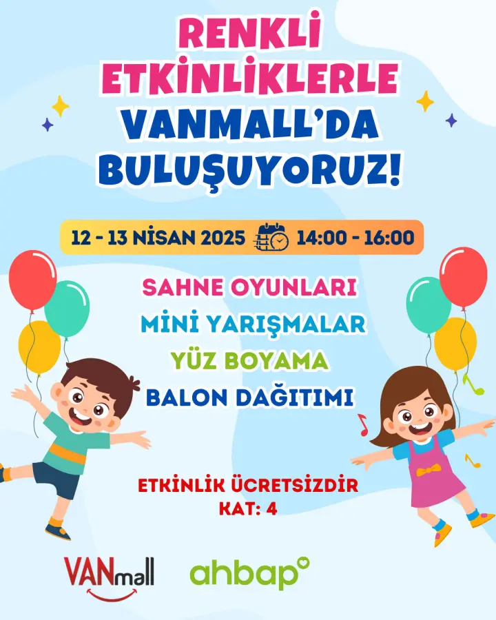 Renkli etkinliklerle VanMall ‘da buluşuyoruz