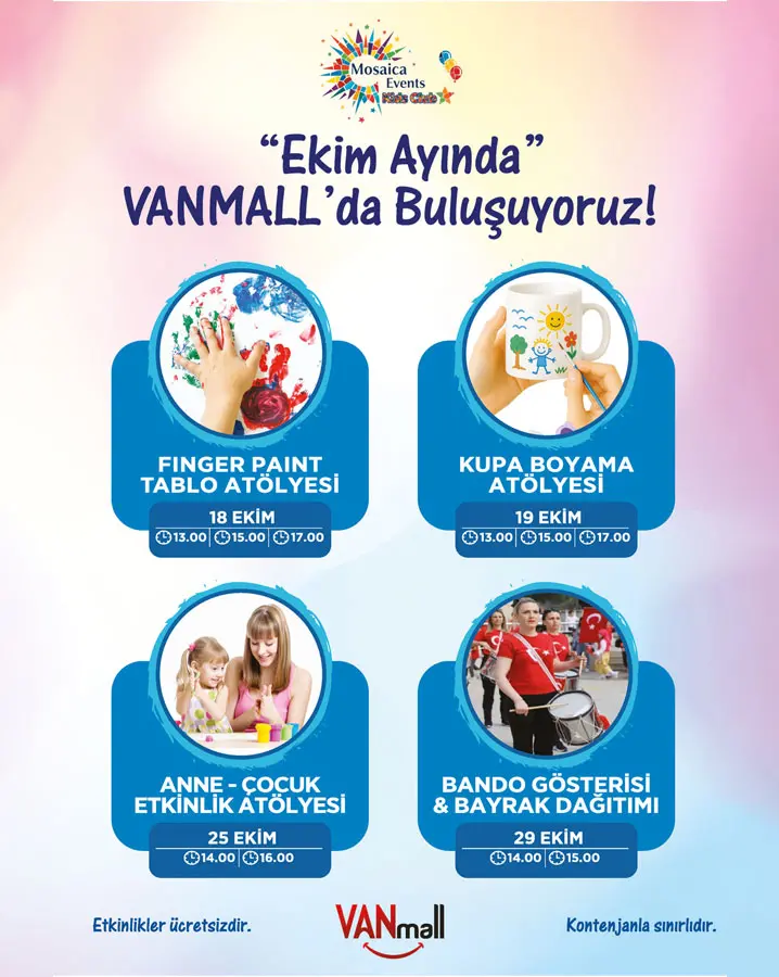 Ekim ayında VanMall’da buluşuyoruz!