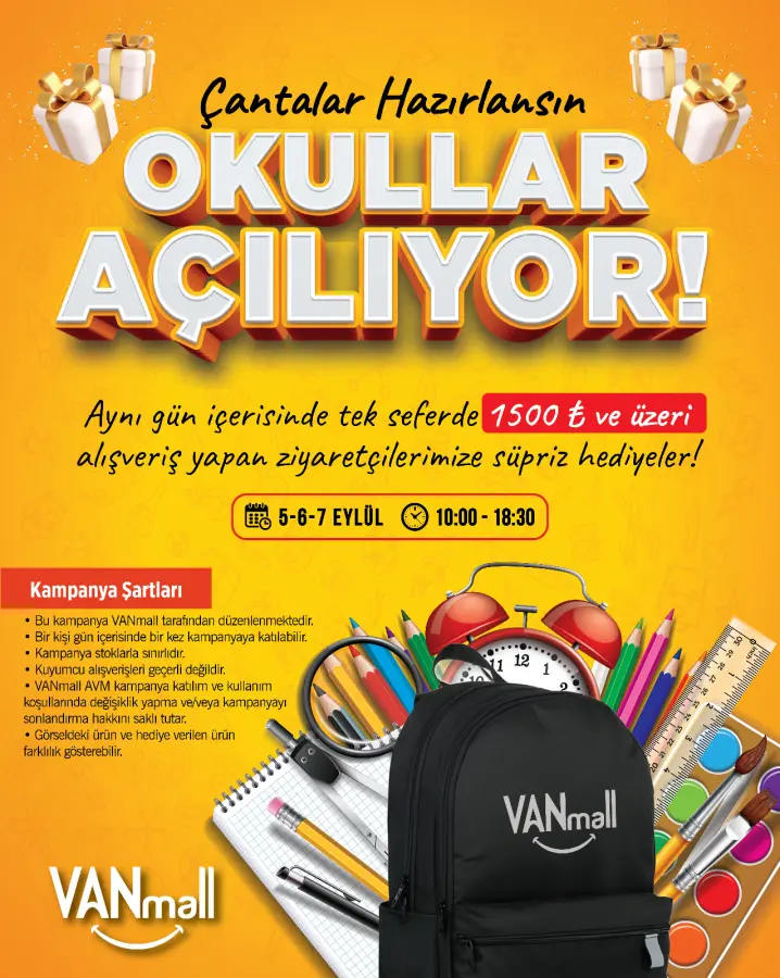 Çantalar Hazırlansın Okullar Açılıyor Etkinliği!